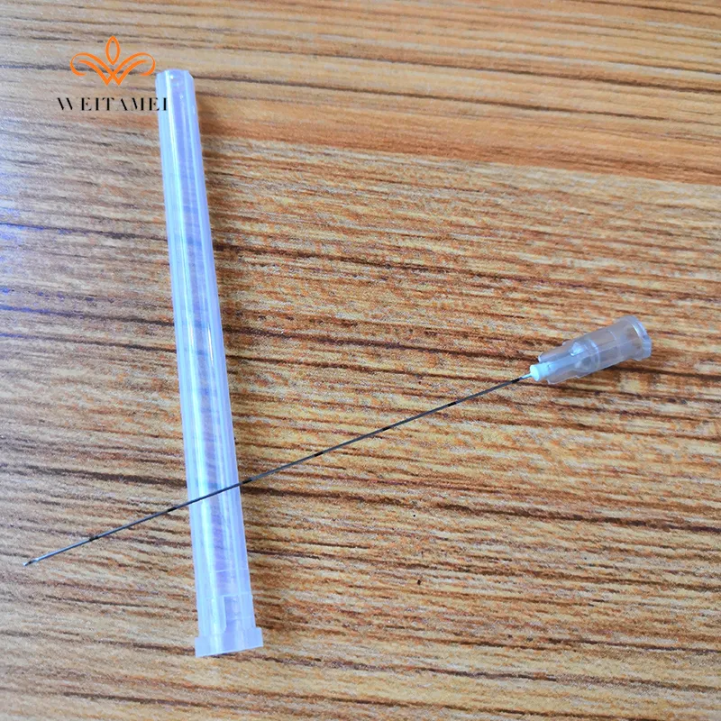 2019 Blunt-Tip Cannula Hyaluronic Acid Filler Needle Disposable 27g*50mm Micro Cannula