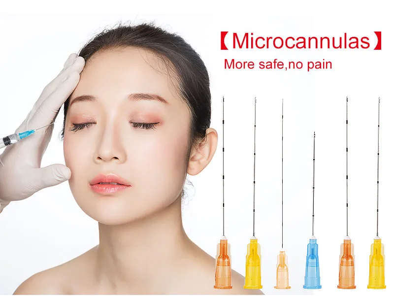 2019 Blunt-Tip Cannula Hyaluronic Acid Filler Needle Disposable 27g*50mm Micro Cannula
