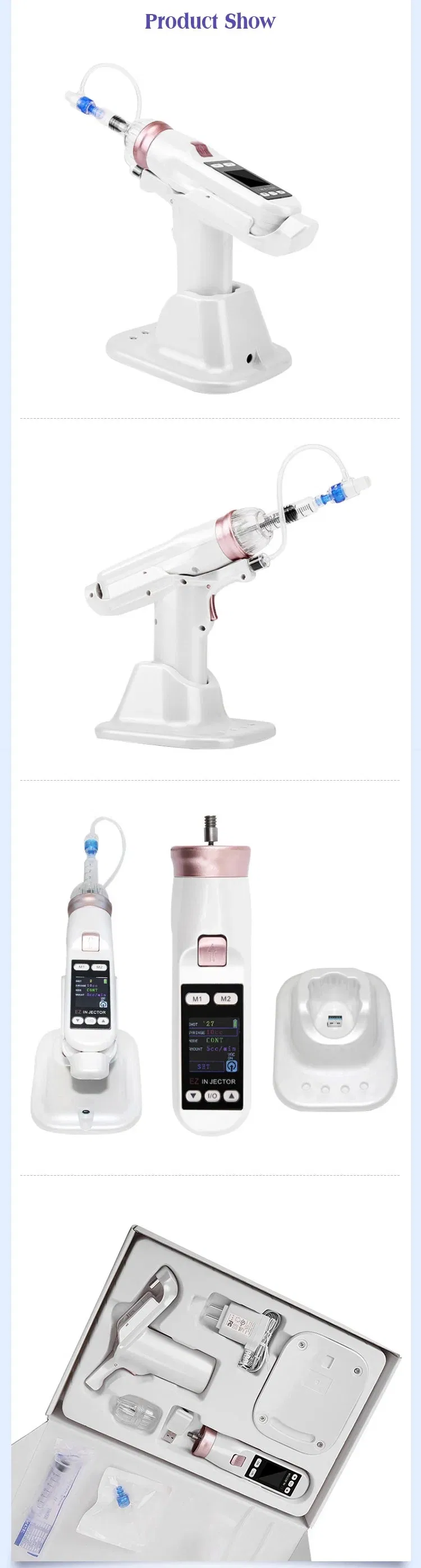 2021 Hotportable Mesotherapy Gun Ez Injector Needle Free Injection Skin Care Apparatus