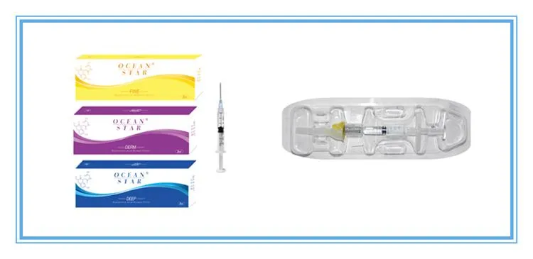 2021 Ocean Star Injectable Hyaluronic Acid Serum Derm 1ml Fine. Deep for Lips
