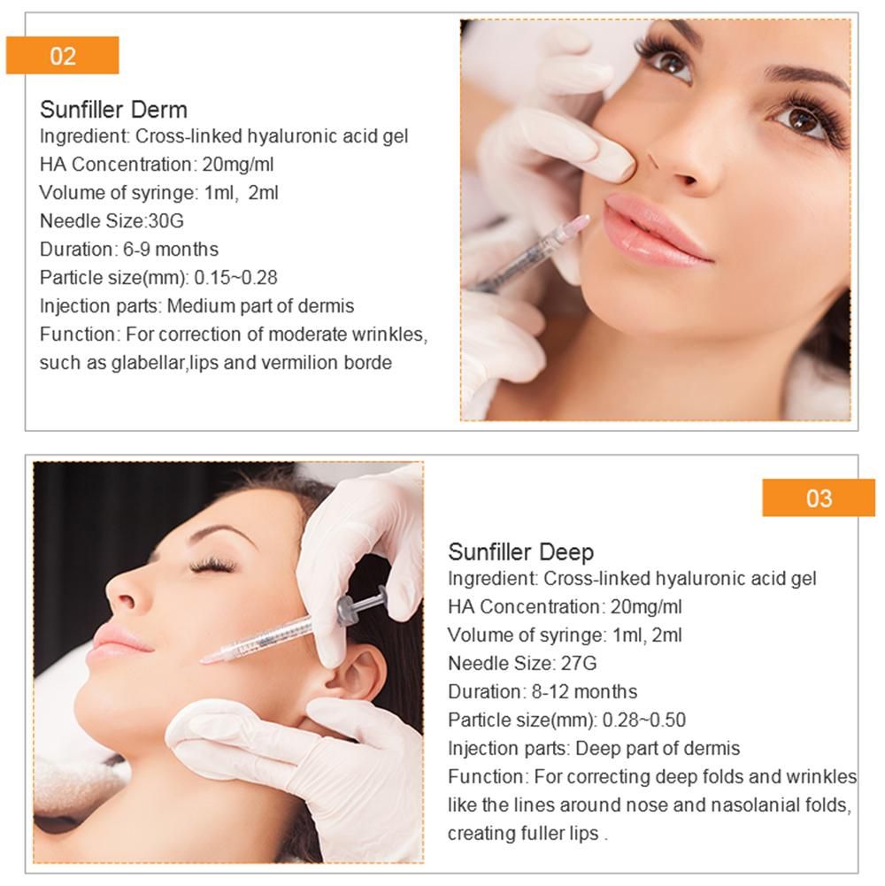 2ml Deep High Quality Hyaluronic Acid Dermal Injection Nose Chin Filler