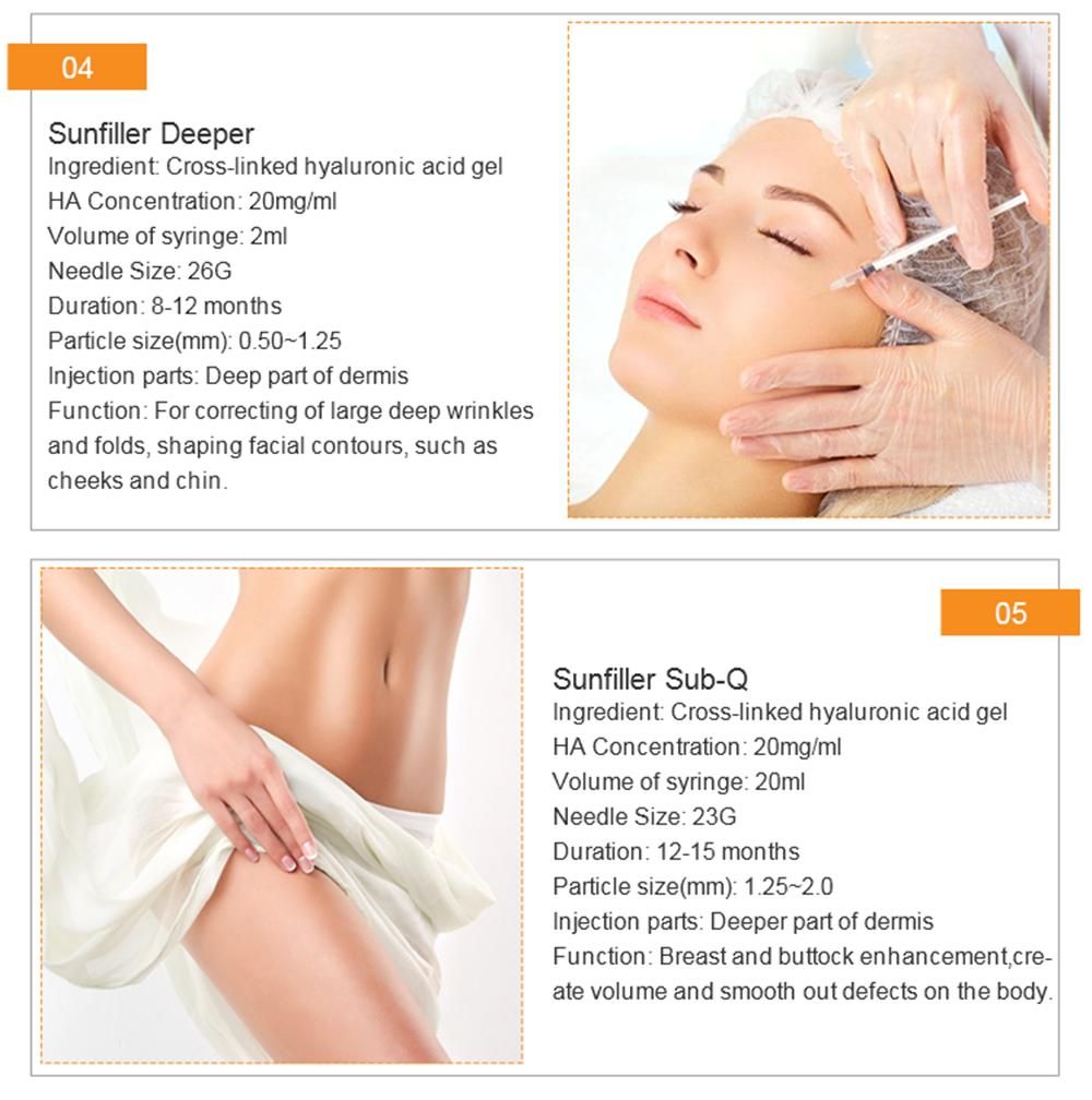 2ml Deep High Quality Hyaluronic Acid Dermal Injection Nose Chin Filler