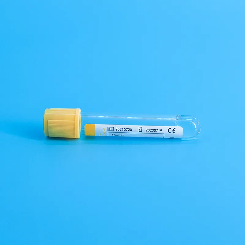 3, 4, 5ml Gel&Clot Activator Tube Medical Vacuum Blood Collection Tube Pet Plastic