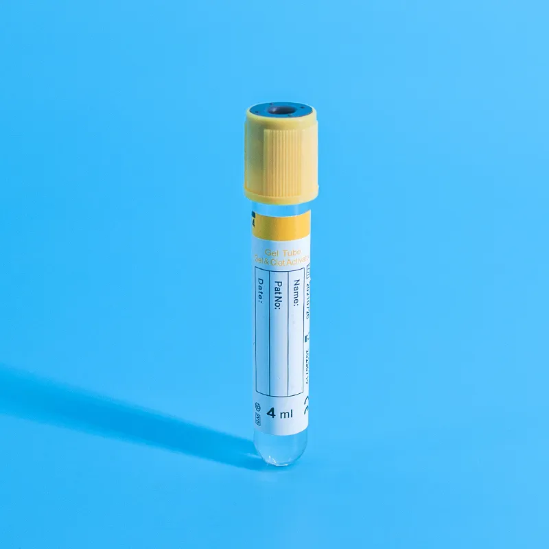 3, 4, 5ml Gel&Clot Activator Tube Medical Vacuum Blood Collection Tube Pet Plastic