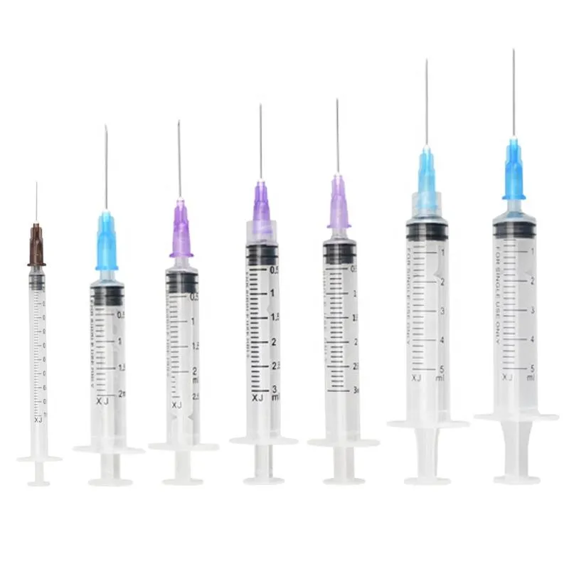 3ml Medical Disposable Safety Syringe Ad Syringe Plastic Syringe Vaccine Syringe with Needle