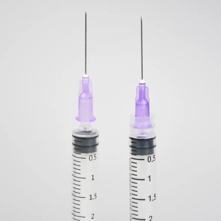 3ml Medical Disposable Safety Syringe Ad Syringe Plastic Syringe Vaccine Syringe with Needle