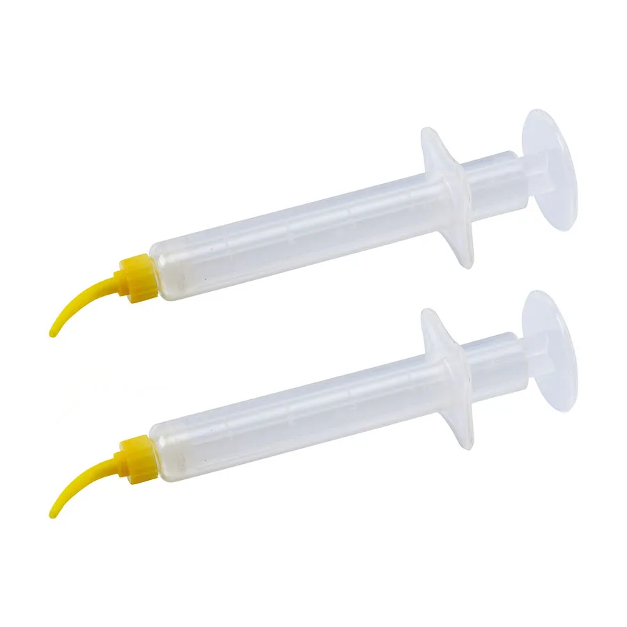 3ml to 12ml Disposable Plastic Oral Irrigating Syringes with Curved Tip