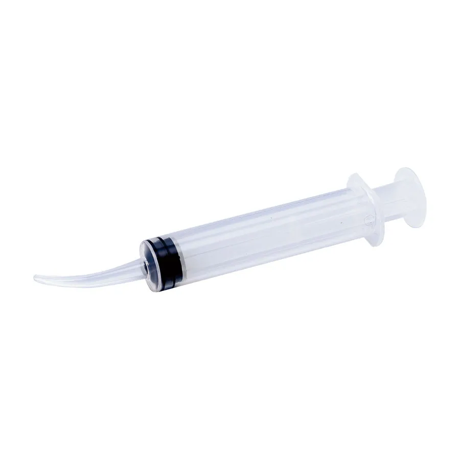 3ml to 12ml Disposable Plastic Oral Irrigating Syringes with Curved Tip