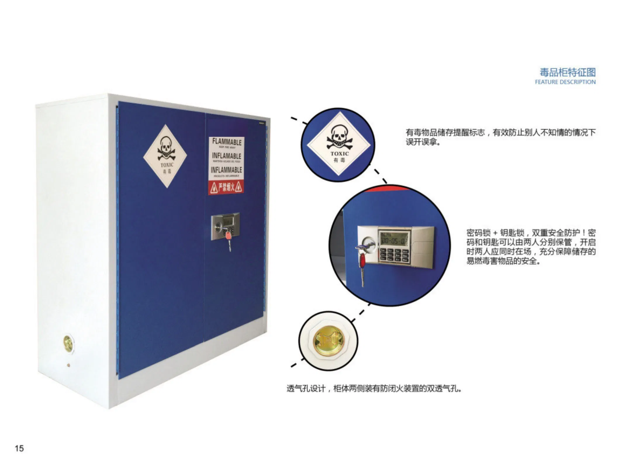 45 Gallon Corrosive Storage Cabinet