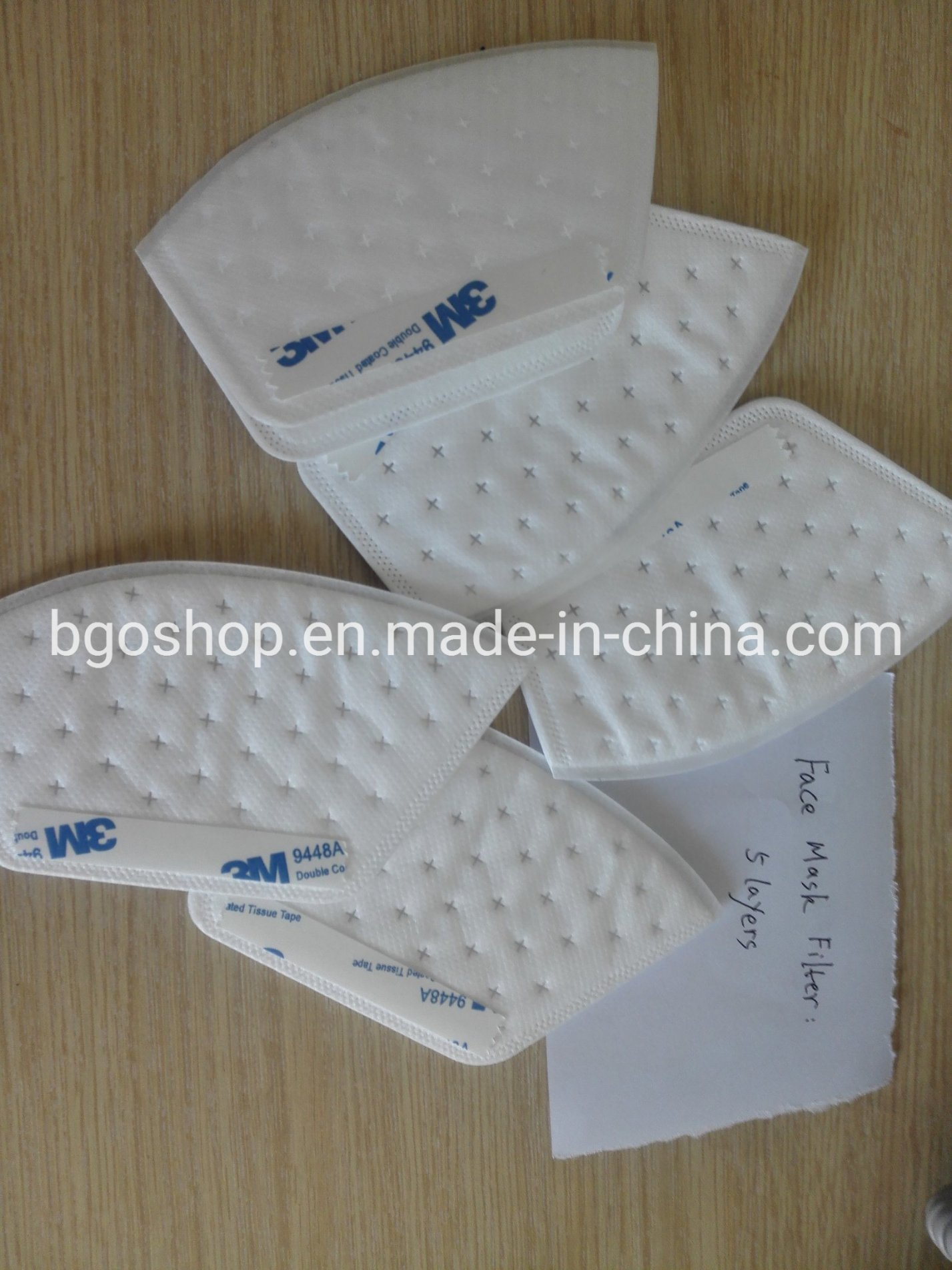 5ply/ 3plys Replaceable Mask Filter for Washable 3D Face Mask Melt Blown Filter