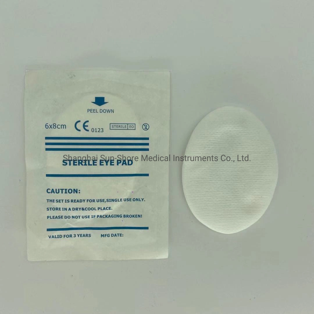 6* 8cm Adhesive Nonwoven Soft Medical Use Sterile Eye Pads