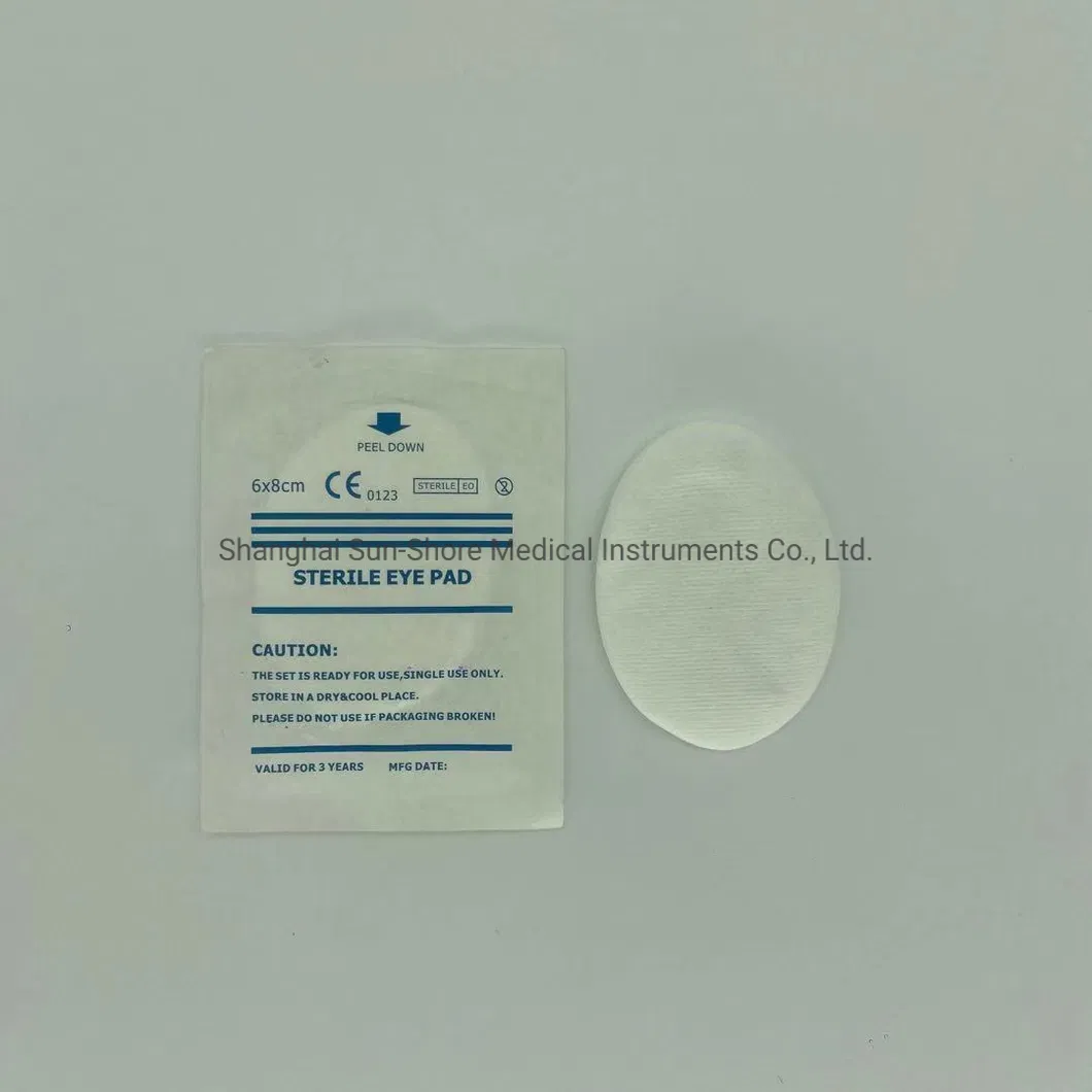 6*8cm Adhesive Nonwoven Soft Medical Use Sterile Eye Pads