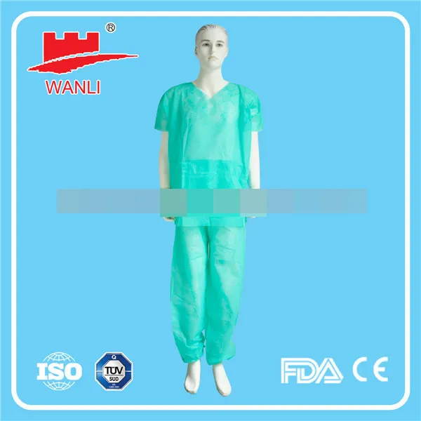 AAMI Level 1234 Factory Directly Protective PP PE 40GSM Laminated Surgical Waterproof Disposable Isolation Gown