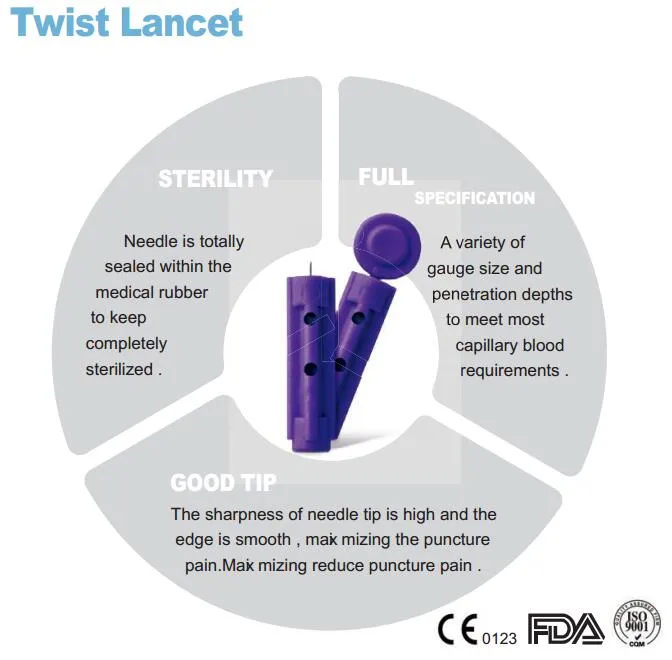 Accu High Quality Blood Lancet with Good Price for Diabetics