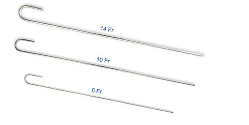 Aluminium Tracheal Catheter Intubation Stylet Tube Introducer for Medical Usage