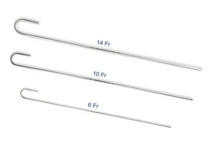 Aluminium Tracheal Catheter Intubation Stylet Tube Introducer for Medical Usage