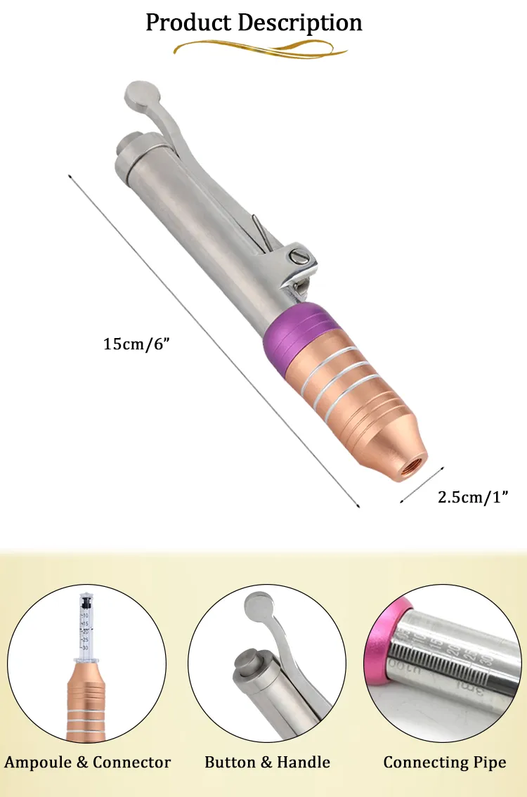 Ampoule Syringe Hyaluronic Acid Injectable Dermal Filler for Hyaluron Pen Cross Linked