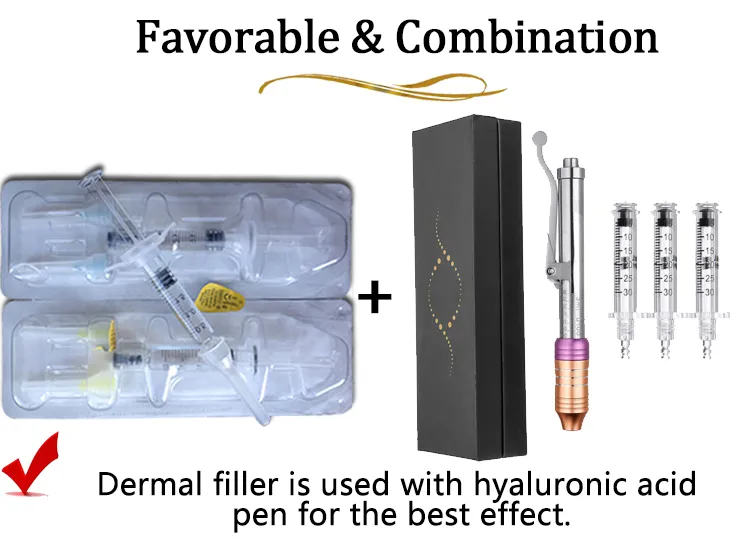 Ampoule Syringe Hyaluronic Acid Injectable Dermal Filler for Hyaluron Pen Cross Linked