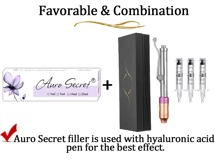 Ampoule Syringe Hyaluronic Acid Injectable Dermal Filler for Hyaluron Pen Cross Linked