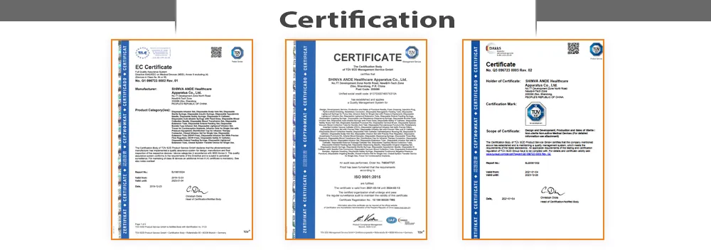 Auge Butterfly Needle for Prp Butterfly Needle All Sizes Top in The Market CE/FDA/ISO