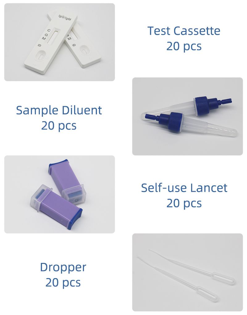 Best Quality Accurate Antibodies Detection Reagent Testing Kit Colloidal Gold Antibody Rapid Test Kit Self Test