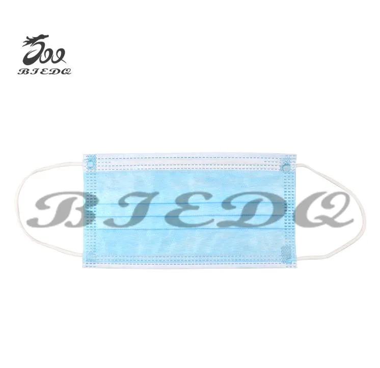 Bfe 98% Qualified 3-Ply Single Use Medical Face Mask with Ear Loop