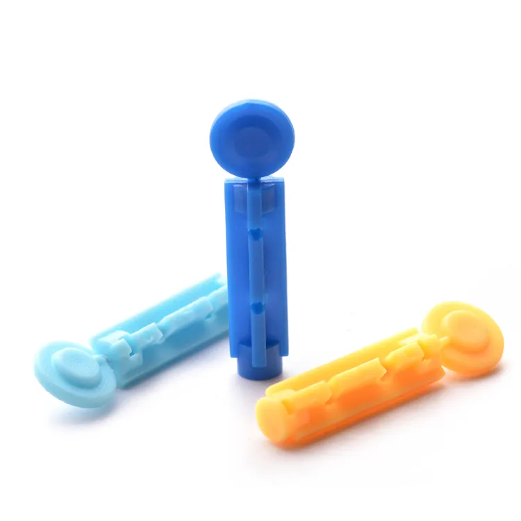 Blood Lancet with Safety Cap Diposable Safety Lancet Sterilie Twist Blood Lancet