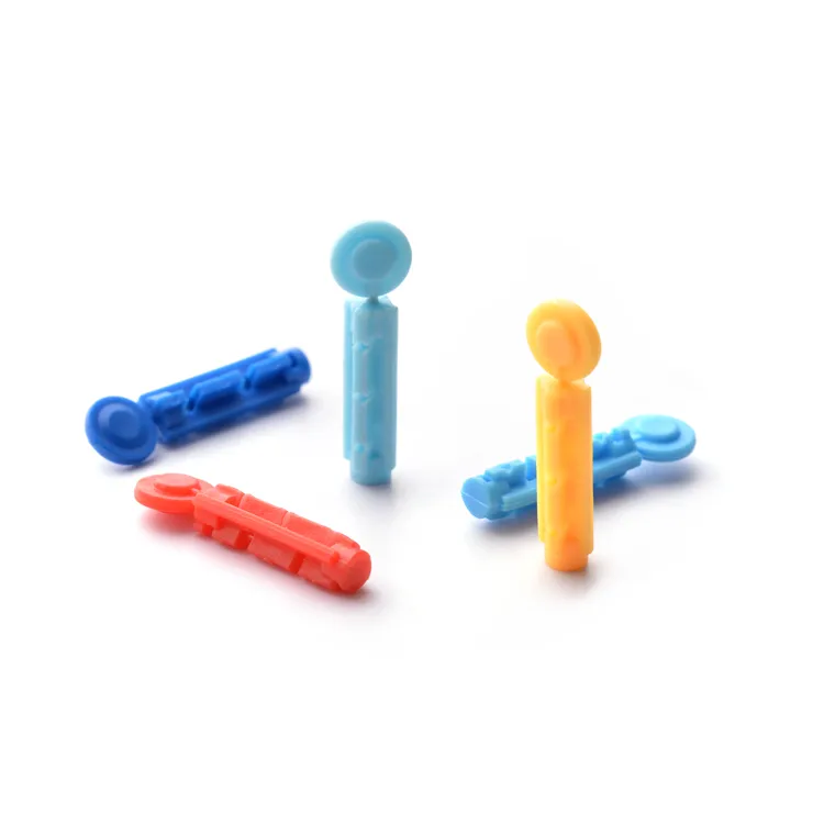 Blood Lancet with Safety Cap Diposable Safety Lancet Sterilie Twist Blood Lancet