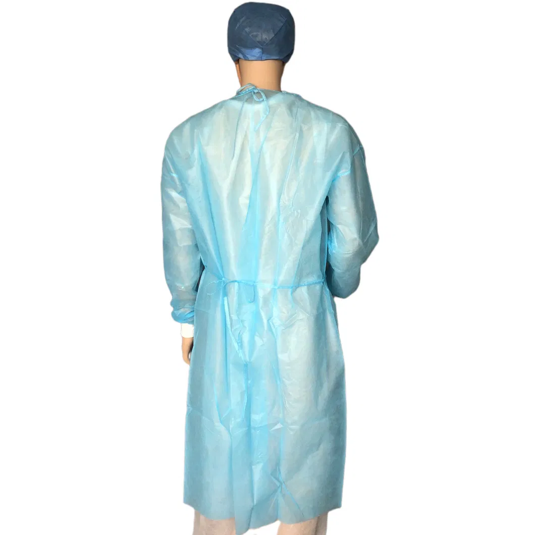 Blue Medical Isolation Gown (Polypropylene 40GSM)