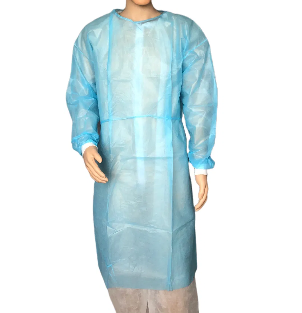 Blue Medical Isolation Gown (Polypropylene 40GSM)
