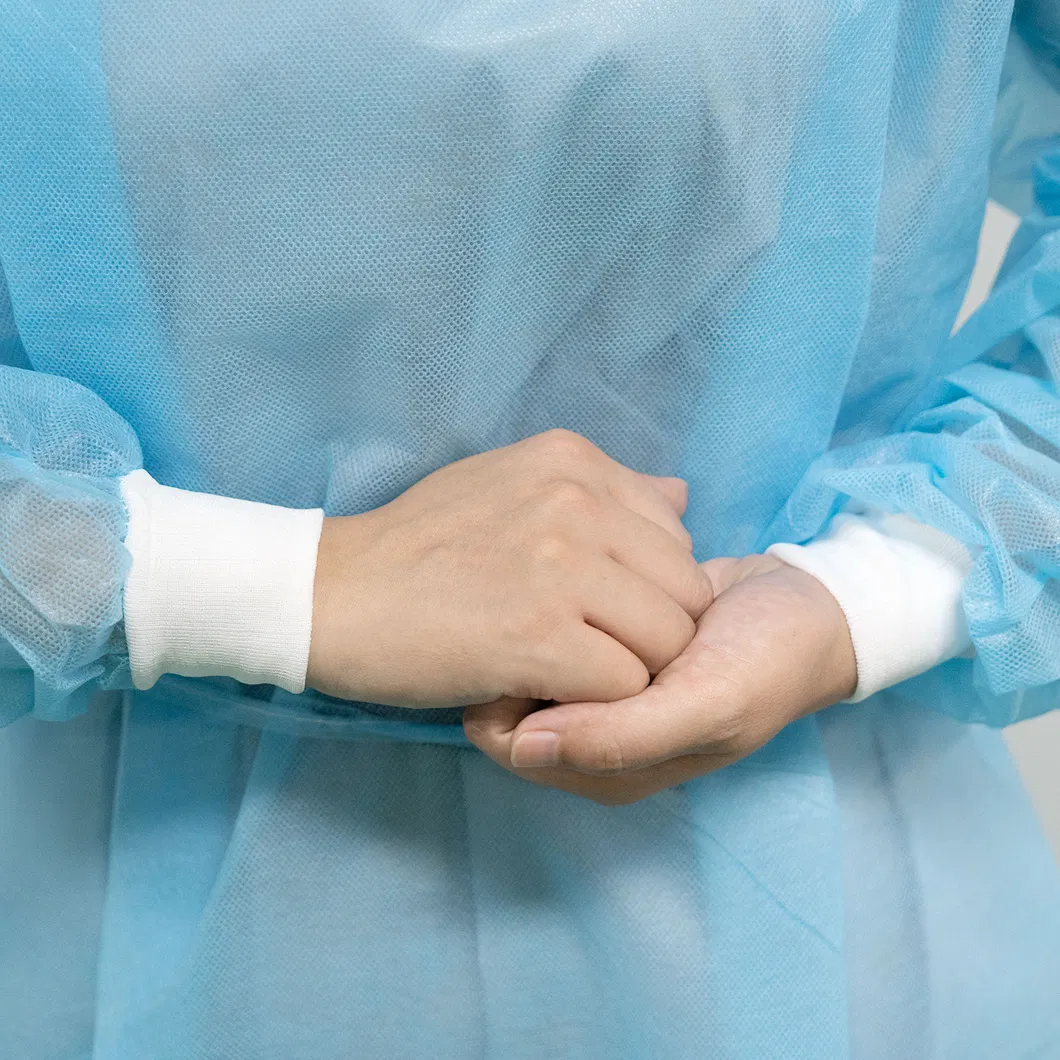 Blue Medical Isolation Gown (Polypropylene 40GSM)