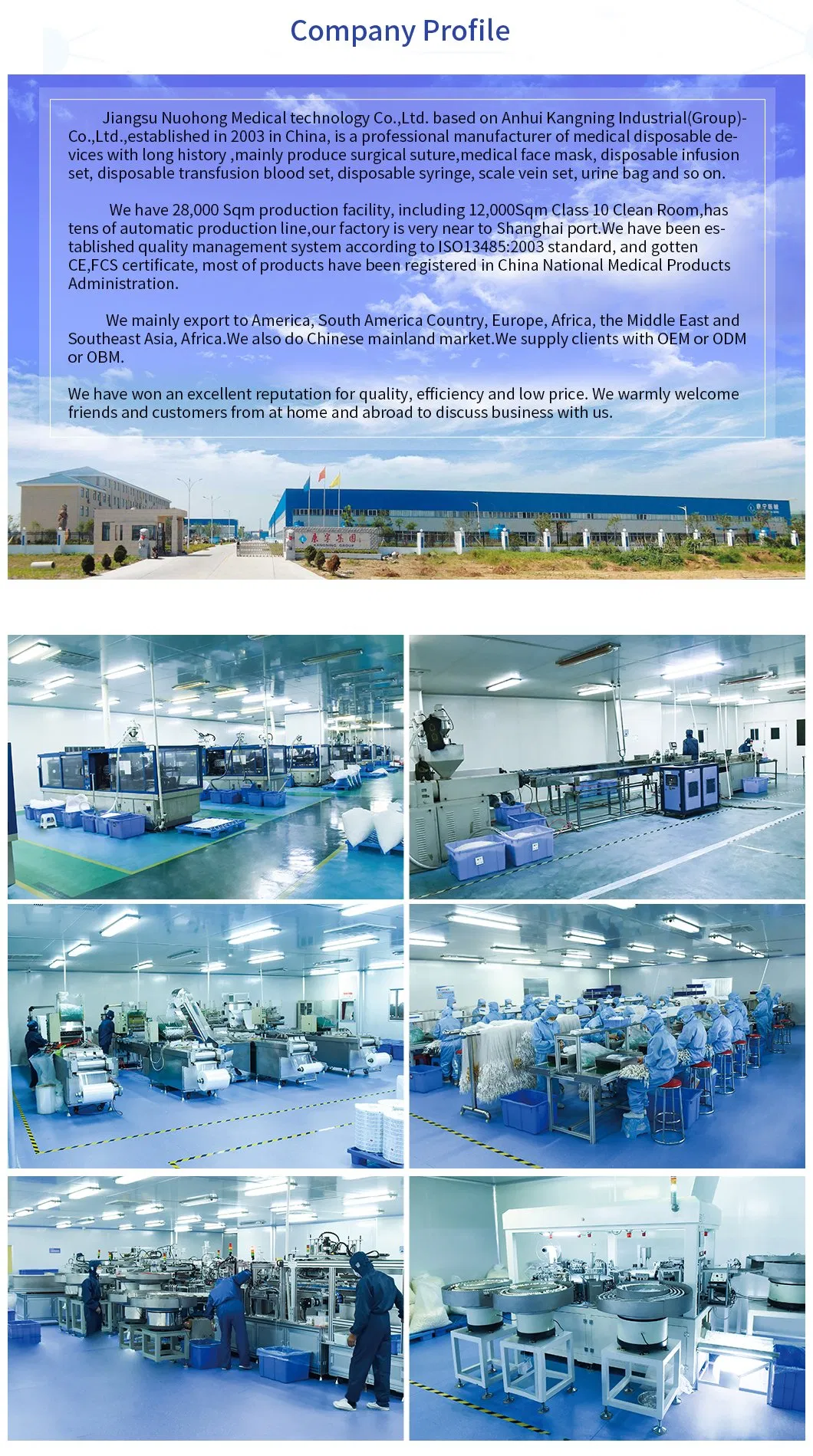 Blue Surgical Medical Procedure 3 Ply Earloop Sterilize Disposable Face Mask