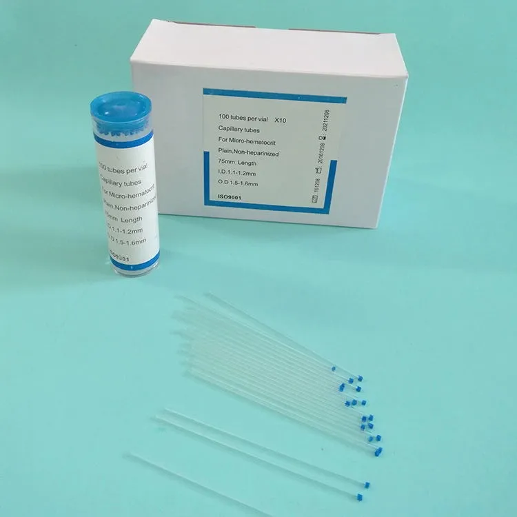 Capillary Tube Collection Hematocrit Plain and Sodium Glass Capillary Tube