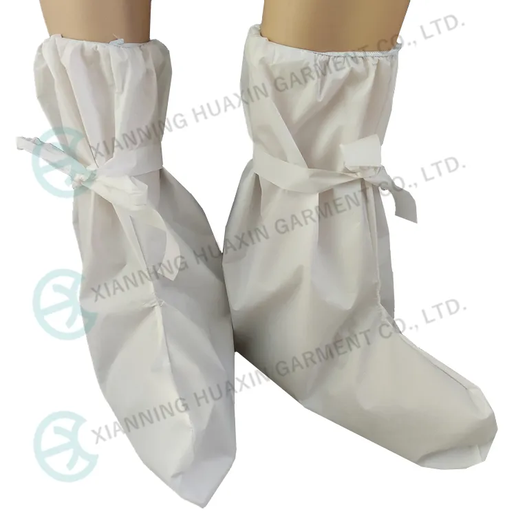 Cat III Type5/6 Waterproof Disposable Shoecover White Anti-Slip Sole Overboots