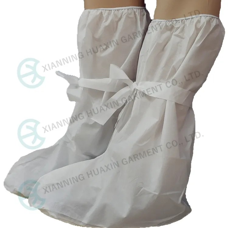 Cat III Type5/6 Waterproof Disposable Shoecover White Anti-Slip Sole Overboots