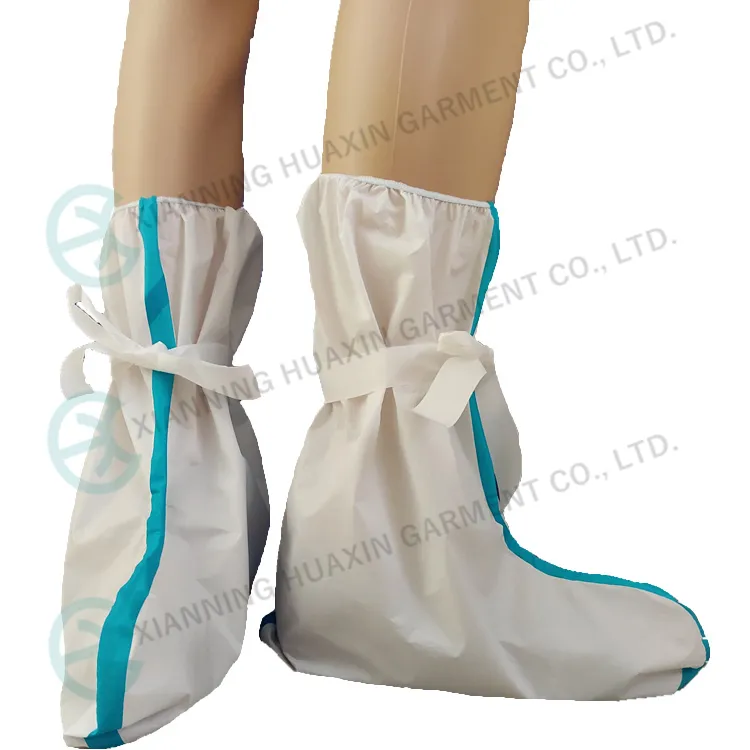 Cat III Type5/6 Waterproof Disposable Shoecover White Anti-Slip Sole Overboots