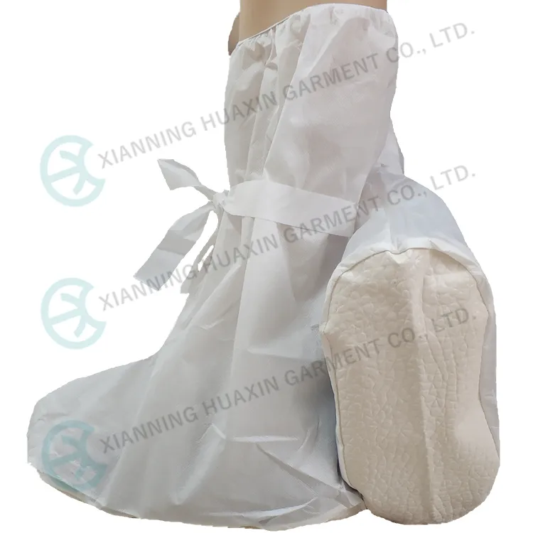 Cat III Type5/6 Waterproof Disposable Shoecover White Anti-Slip Sole Overboots