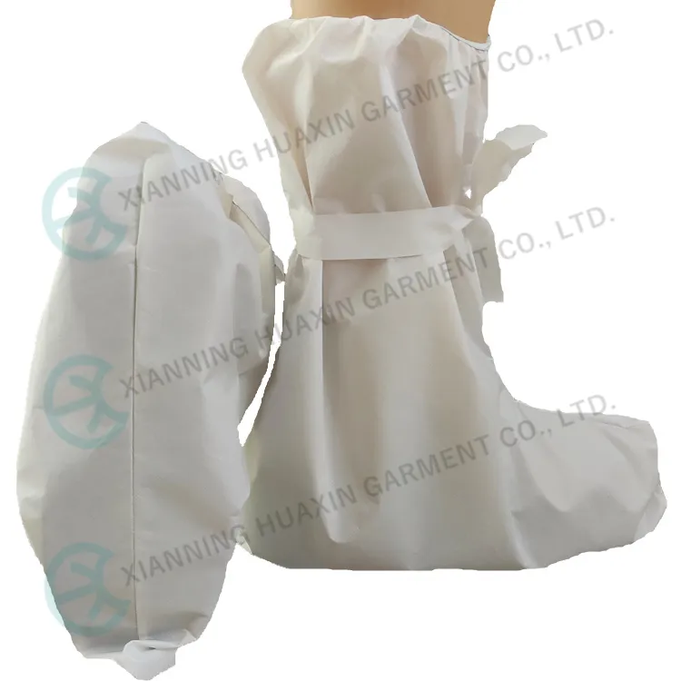 Cat III Type5/6 Waterproof Disposable Shoecover White Anti-Slip Sole Overboots
