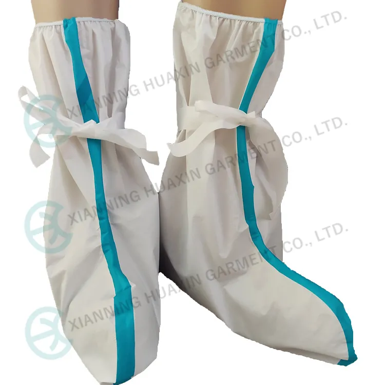 Cat III Type5/6 Waterproof Disposable Shoecover White Anti-Slip Sole Overboots