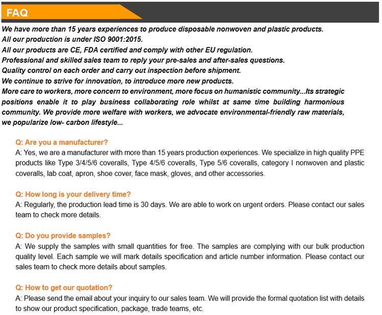 CE Certified Medical Economical Nonwoven Spp Clip Cap