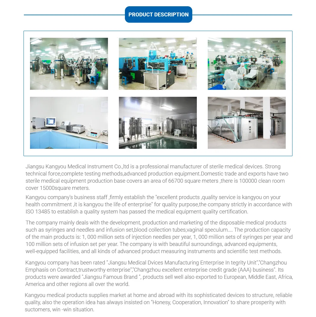 CE Sterile Medical Disposable Infusion Set with Excellent Materials