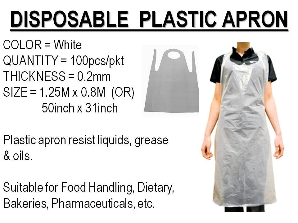 Cheap Personal Protection Cleaning Disposable Colorful PE Apron