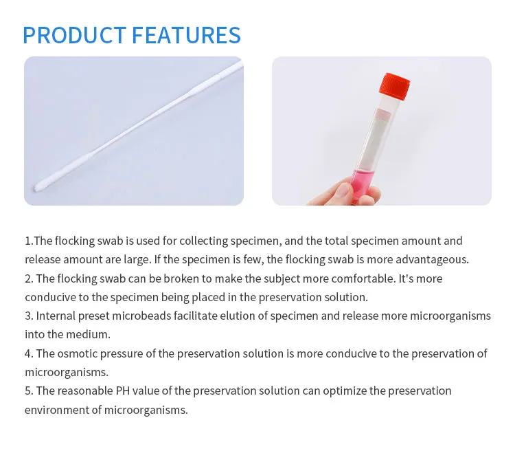 Cheap Price Vtm Transport Sample Collection Test Kit with Swab