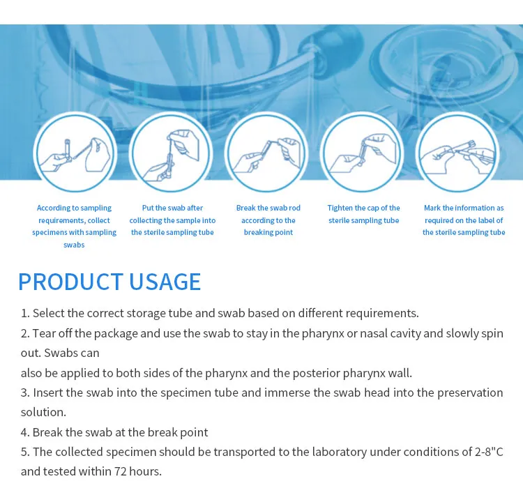 Cheap Price Vtm Transport Sample Collection Test Kit with Swab