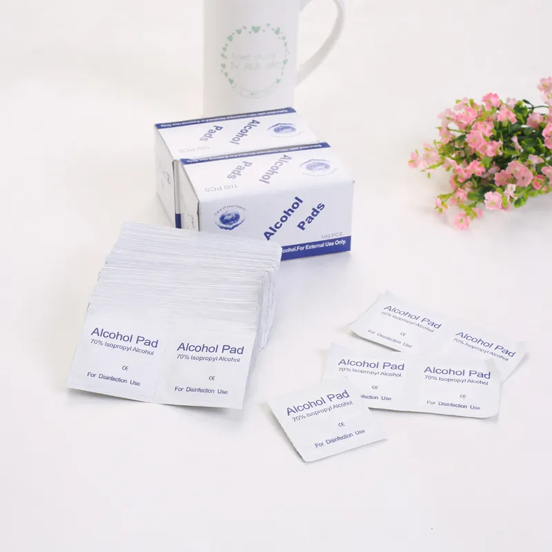 Cheapest Price with Best Quality Alcohol Pads 100/200 PCS Per Box, 2 Ply- -with 70% Isopropyl--Sterilized