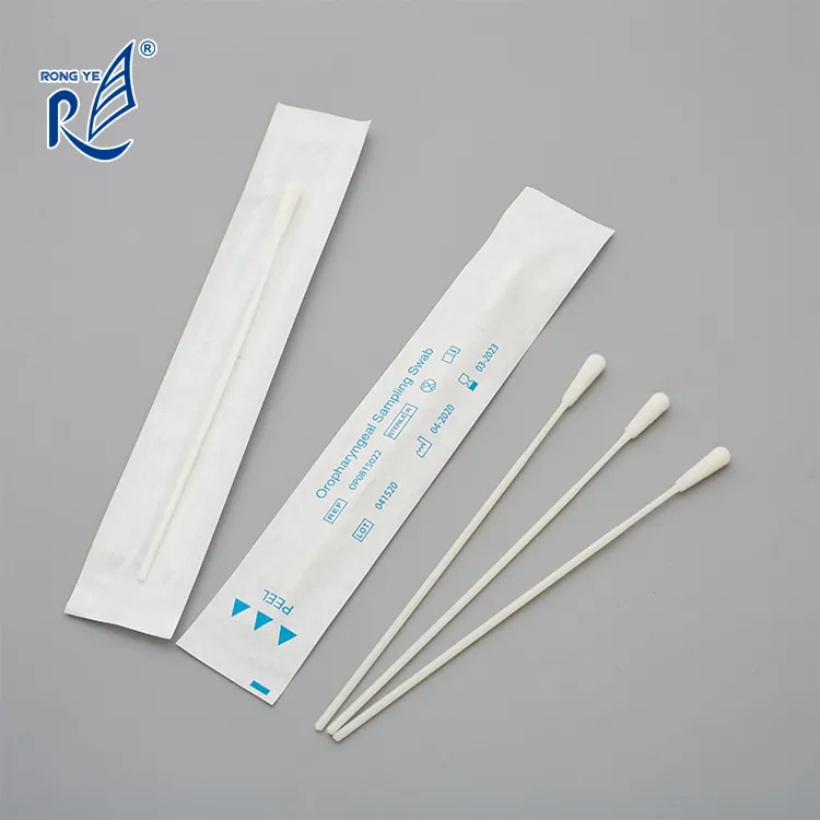 China Cheap Disposable Medical Fecal Sterile Oral Swab for Sampling