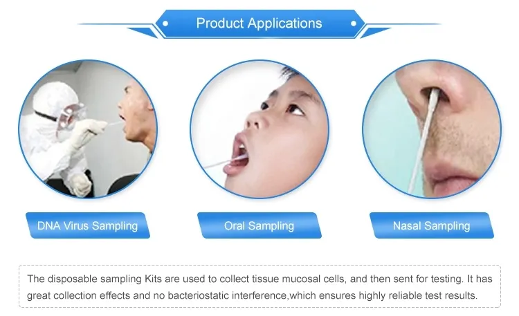 China Cheap Disposable Medical Fecal Sterile Oral Swab for Sampling