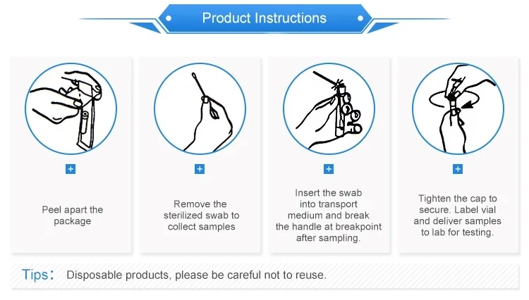 China Cheap Disposable Medical Fecal Sterile Oral Swab for Sampling