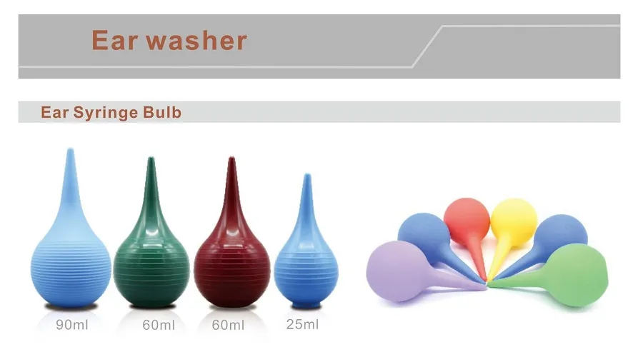 China Factory Directly Supply Multifunction Washing Rubber Ear Syringe Bulb For Personal Clean