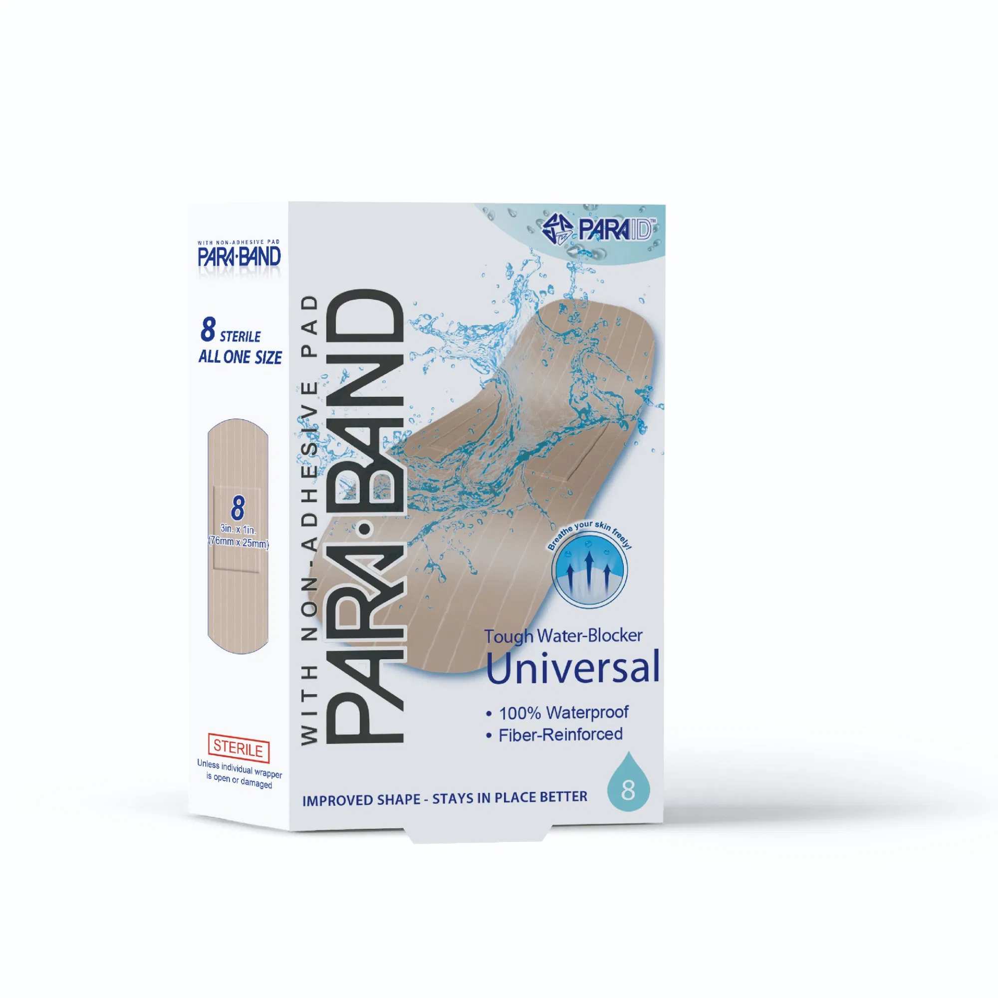 Complexional PU Tough Water-Blocker Universal Adhesive Bandage Strips (PA- 1122 )
